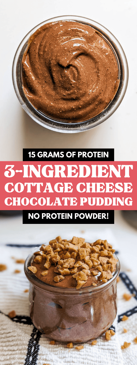 3Ingredient Cottage Cheese Chocolate Pudding High Protein Kitchen